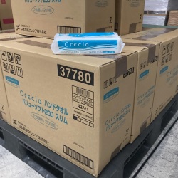 ペーパータオルのケース販売です